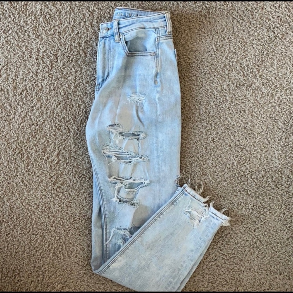 AE High Rise Mom Jeans
